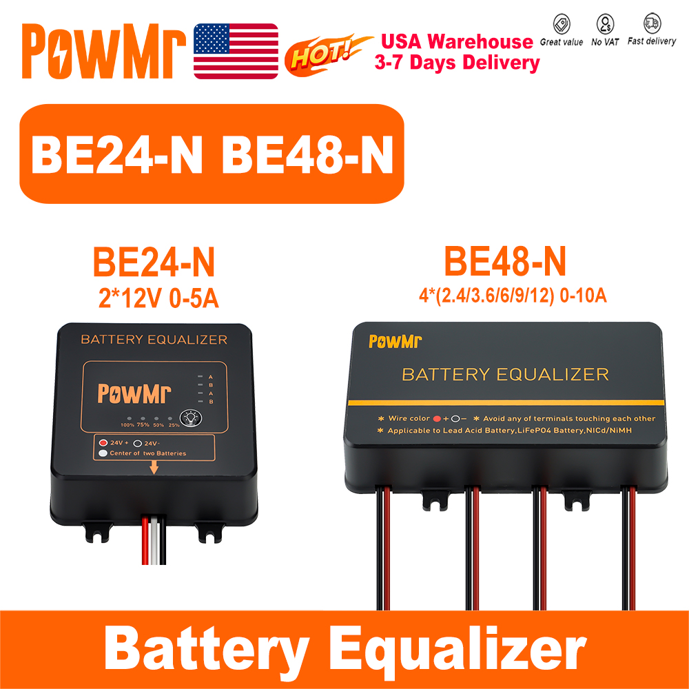Renewable Energy Systems - PowMr USA 24V 48V Batterij Equalizer