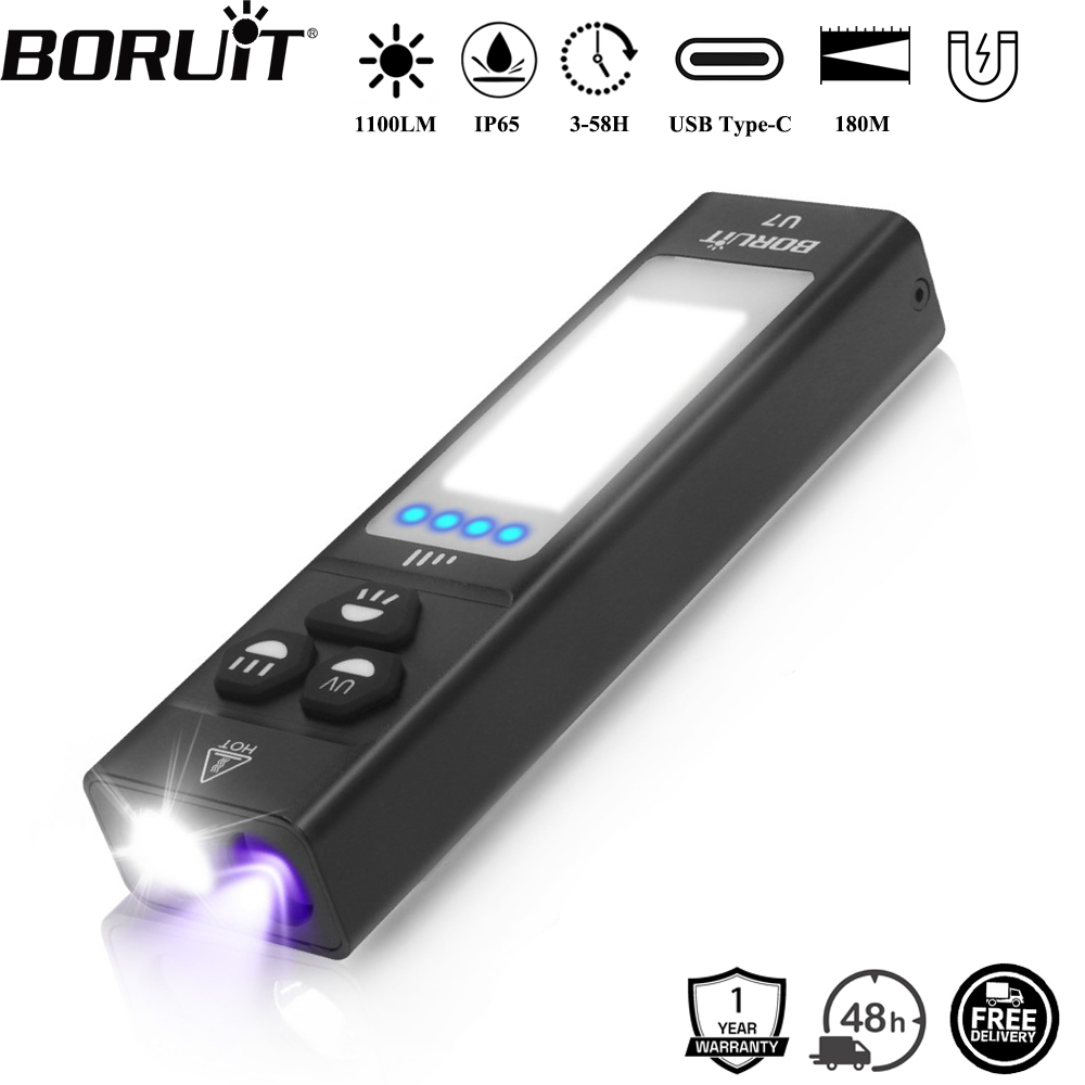 Renewable Energy Sources - BORUiT U7 UV LED EDC Zaklamp