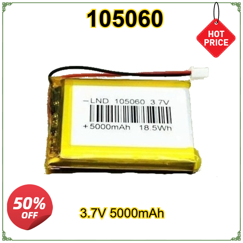 Renewable Energy Sources - 105060 3.7V 5000mAh Polymeer Lithium Oplaadbare