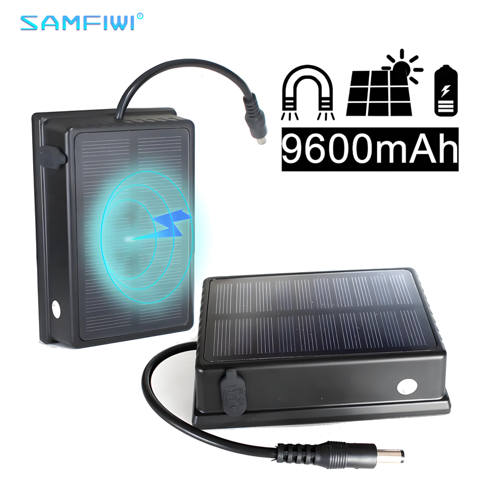 Renewable Energy Sources - Magnetische oplaadbare powerbank op zonne-energie, waterdicht,