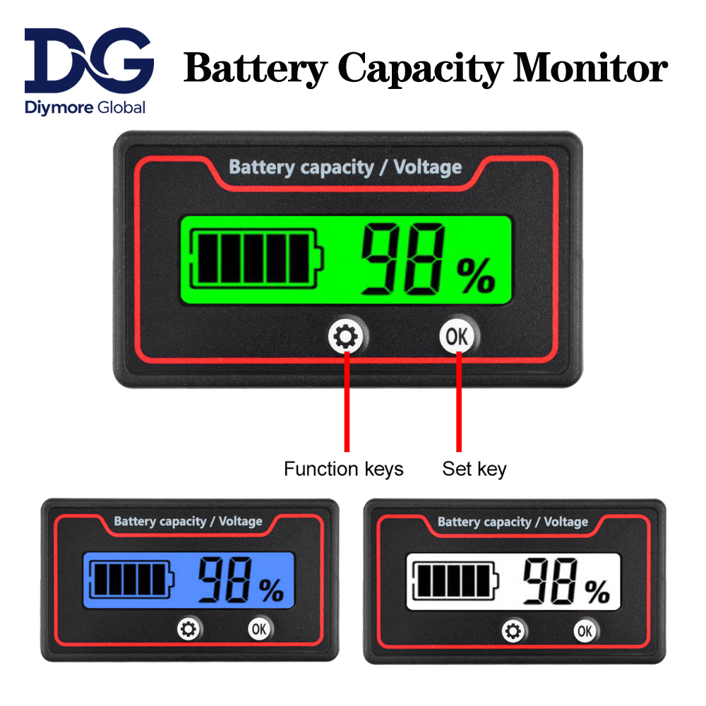 Battery Monitor Coulometer - Auto Batterij Laadniveau Indicator 12V 24V