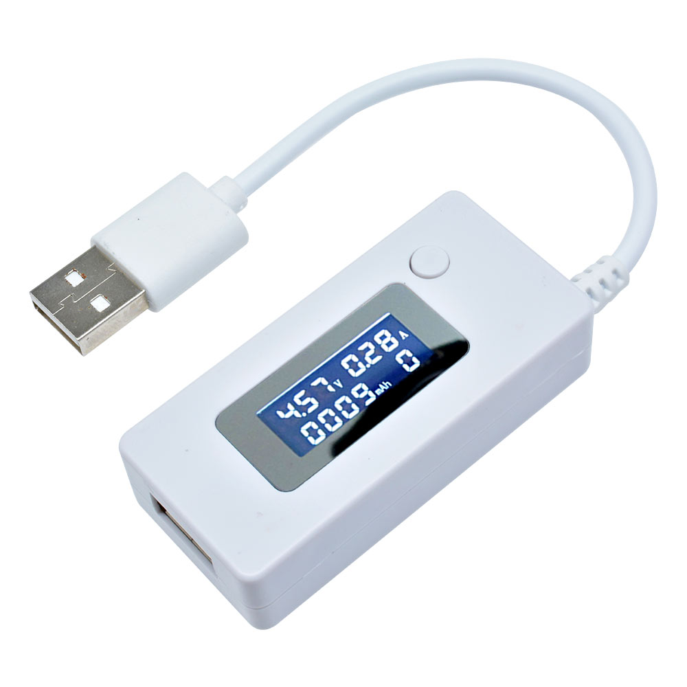 Battery Monitor Coulometer - LCD Micro USB-oplader Batterijcapaciteit Spanningsstroomtester Meter