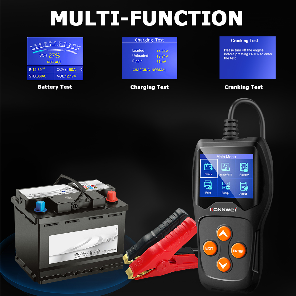 KONNWEI KW600 Professionele Au - Battery Monitor Coulometer recensie en prijs