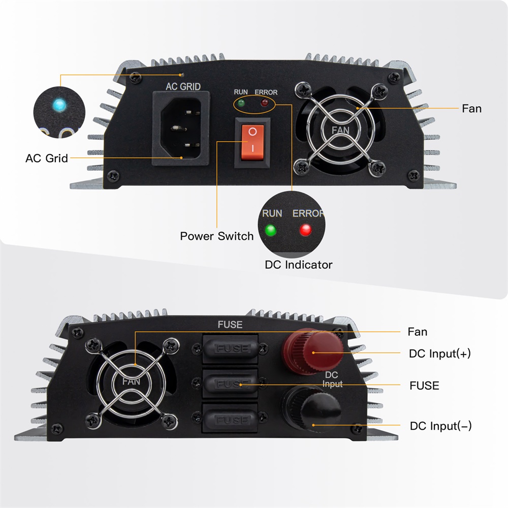 1000-1400W Grid Tie Micro-zonn - Renewable Energy Systems recensie en prijs