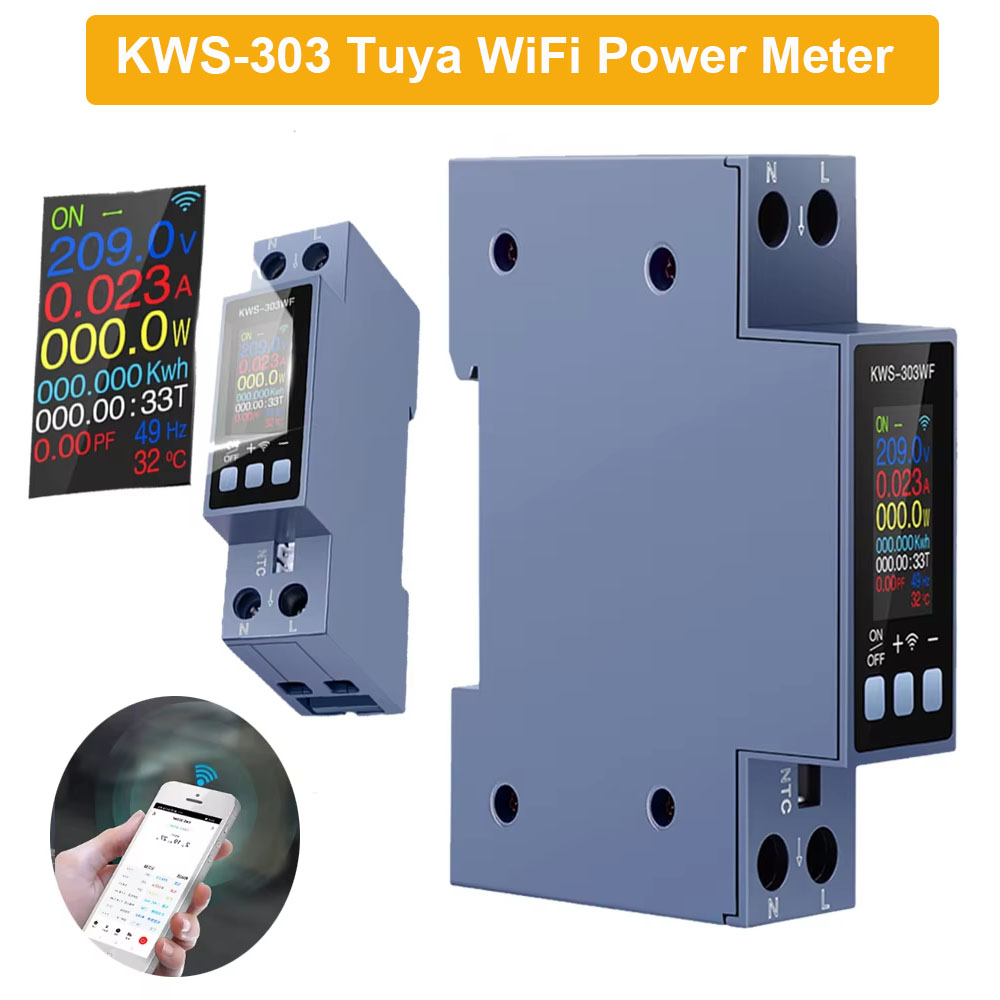 KWS-303 Tuya WiFi Powermeter T - Battery Monitor Coulometer recensie en prijs