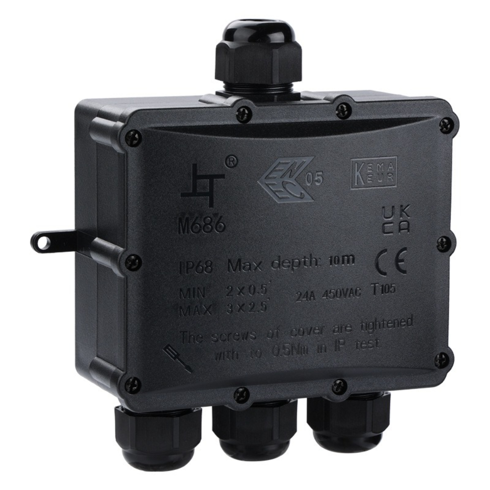 4Way 1In3Out IP68 Waterdichte  - Waterproof Junction Box Solar recensie en prijs