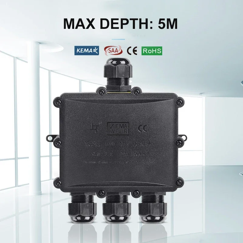 4Way 1In3Out IP68 Waterdichte  - Waterproof Junction Box Solar recensie en prijs
