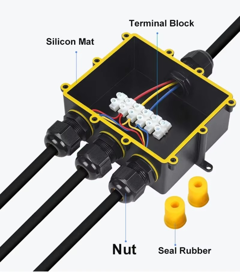 4Way 1In3Out IP68 Waterdichte  - Waterproof Junction Box Solar recensie en prijs