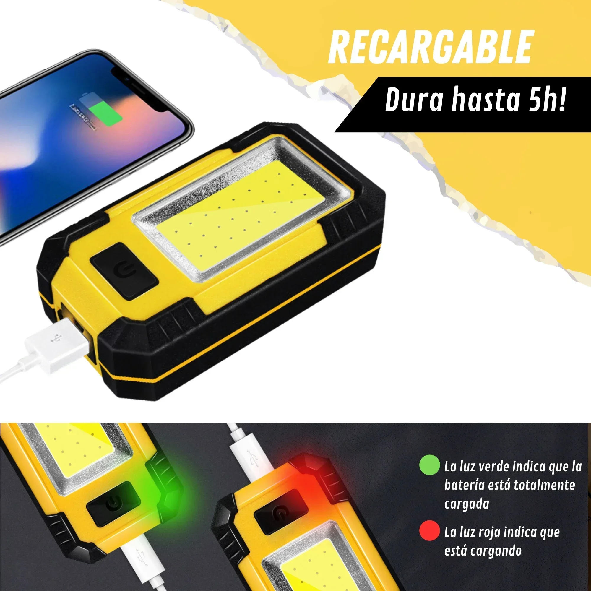 4000MaH Oplaadbare werklamp 30 - Renewable Energy Sources recensie en prijs