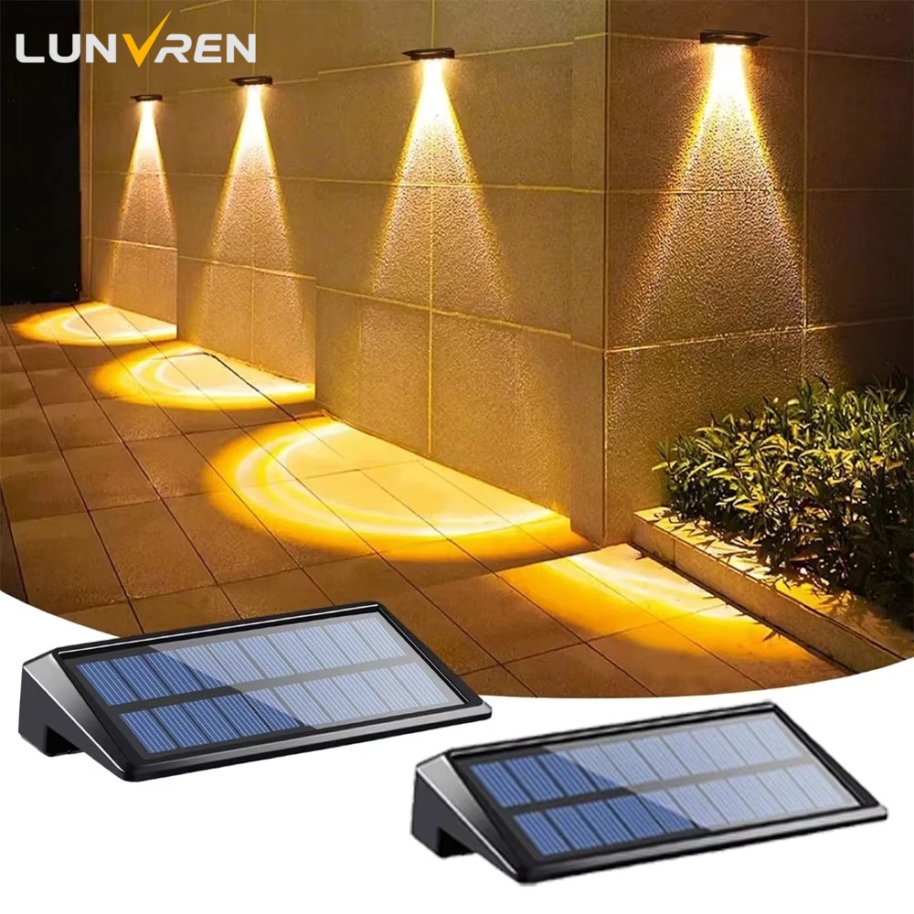 2-pack zonne-wandlampen 4 LED  - Waterproof Junction Box Solar recensie en prijs
