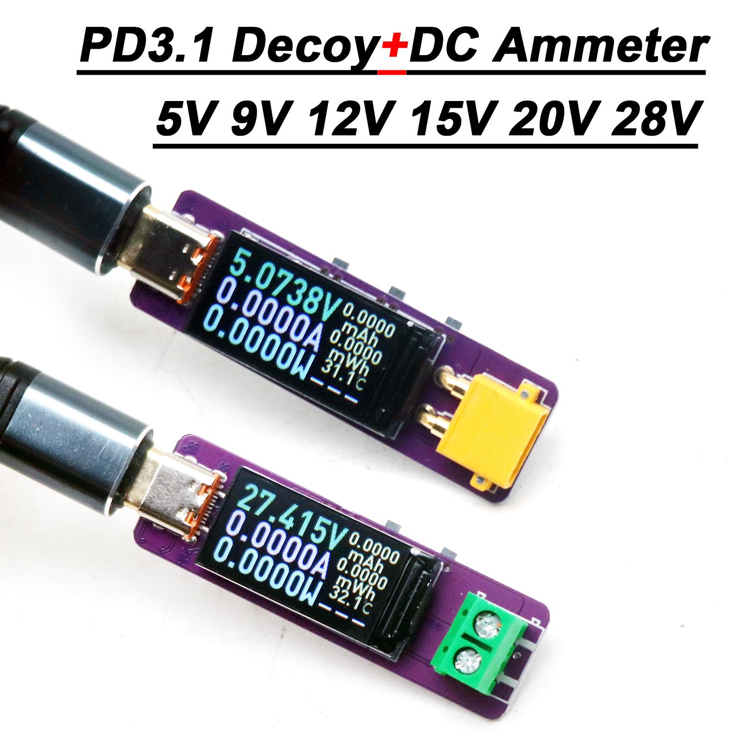2in1 PD3.1 Decoy DC Voltmeter  - Battery Monitor Coulometer recensie en prijs