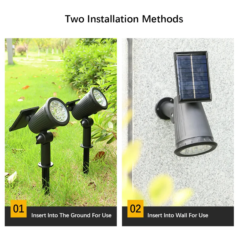 1/2PCS Solar Landscape Lights  - Waterproof Junction Box Solar recensie en prijs
